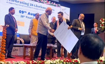 Recognition as a top startup fund raiser in Northeast India